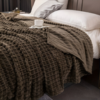 Velmoria CloudLuxe Coral Fleece Throw Blanket for All Season Comfort