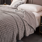 Velmoria CloudLuxe Coral Fleece Throw Blanket for All Season Comfort