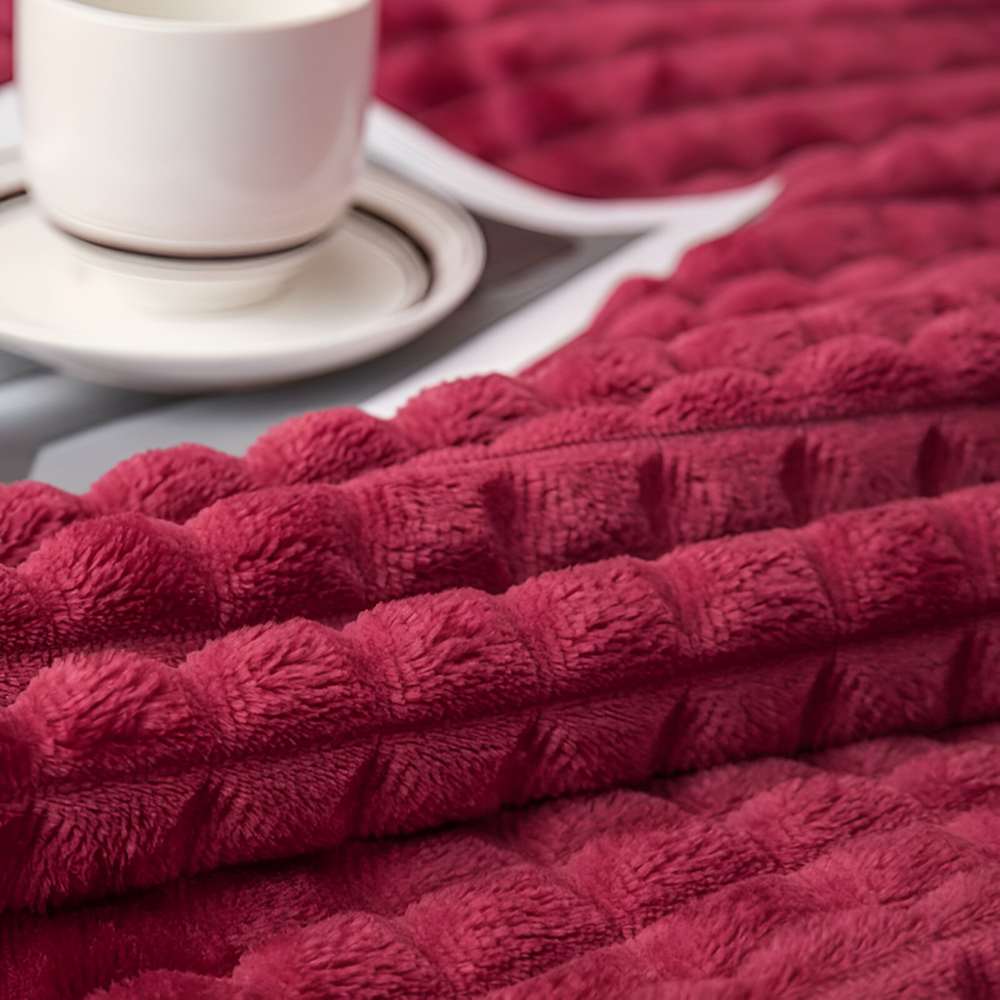Velmoria CloudLuxe Coral Fleece Throw Blanket for All Season Comfort