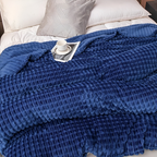 Velmoria CloudLuxe Coral Fleece Throw Blanket for All Season Comfort