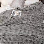 Velmoria CloudLuxe Coral Fleece Throw Blanket for All Season Comfort