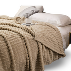Velmoria CloudLuxe Coral Fleece Throw Blanket for All Season Comfort