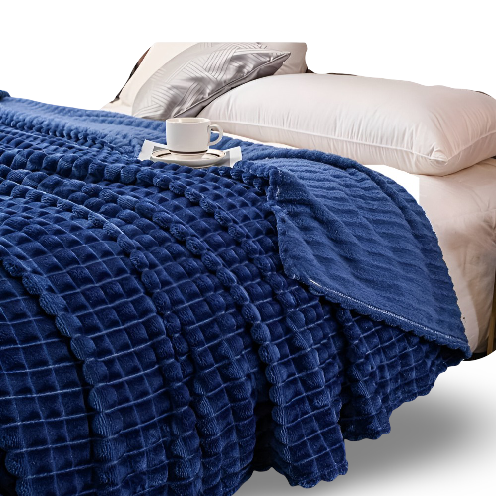 Velmoria CloudLuxe Coral Fleece Throw Blanket for All Season Comfort