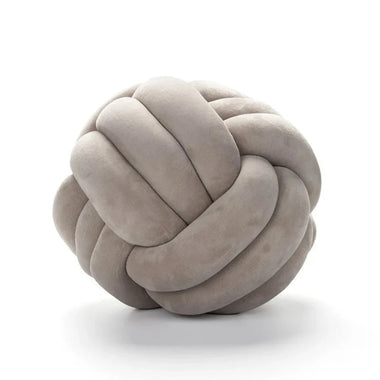 Veloura Knot Sphere Velvet Accent Pillow
