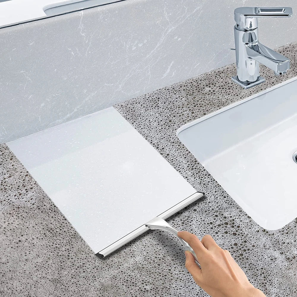 Stainless Steel Shower Squeegee with Hooks – product image 3