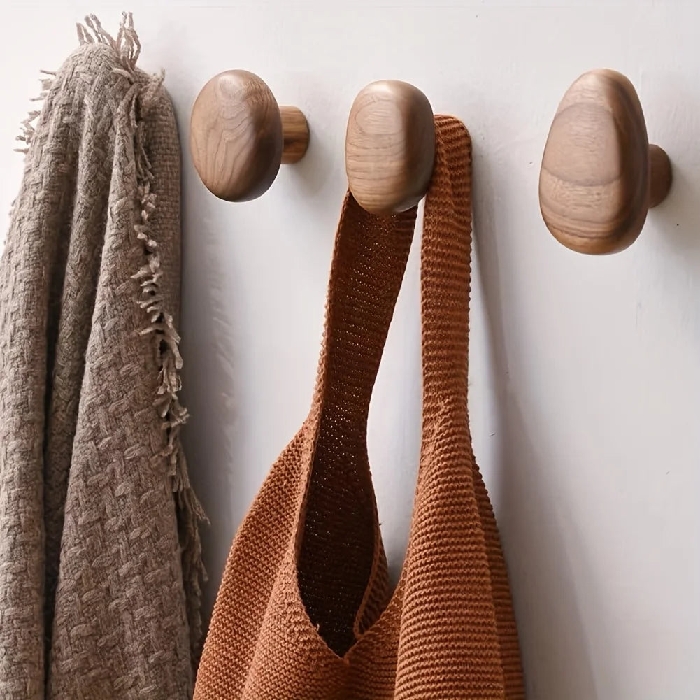 Wall-Mounted Wooden Hooks – 4-Piece Set – product image 3
