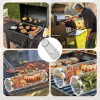 Stainless Steel Rolling Grill Baskets – 2-Piece Set