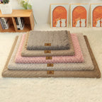 Memory Foam Pet Bed with Removable Faux-Fur Cover