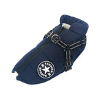 Padded Winter Dog Coat with Integrated Harness