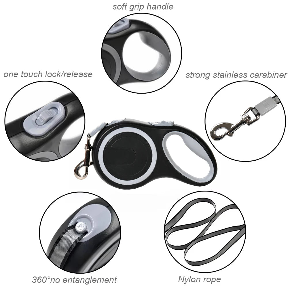 Heavy-Duty Retractable Dog Lead – 5 m or 8 m – product image 4