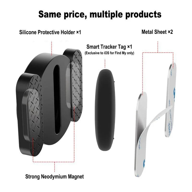 Apple Find My Tracker Kit with Magnetic Silicone Case