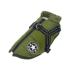 Padded Winter Dog Coat with Integrated Harness