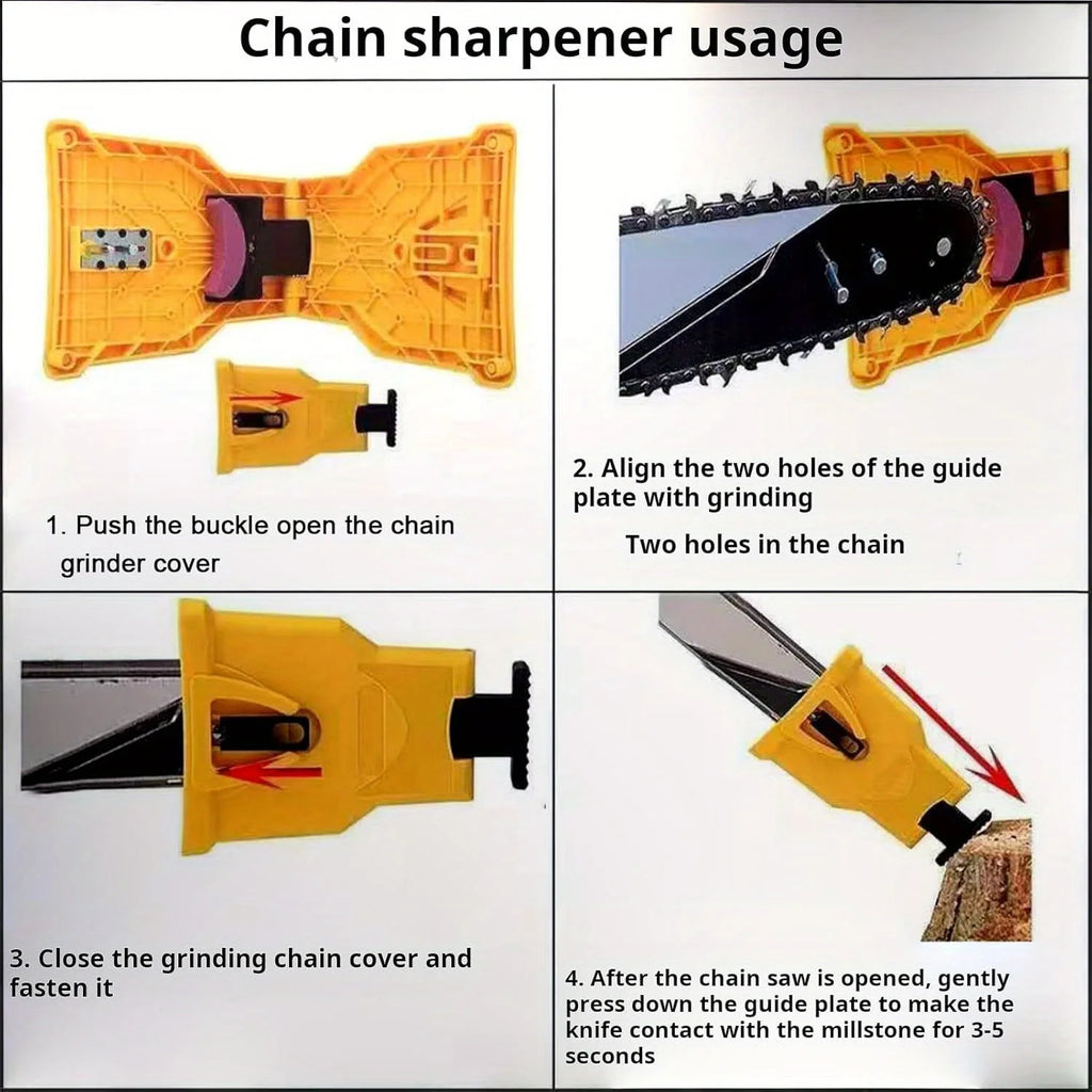 Bar-Mounted Chainsaw Sharpener | Portable Tool