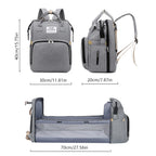 Convertible Baby Changing Backpack with Fold-Out Mat