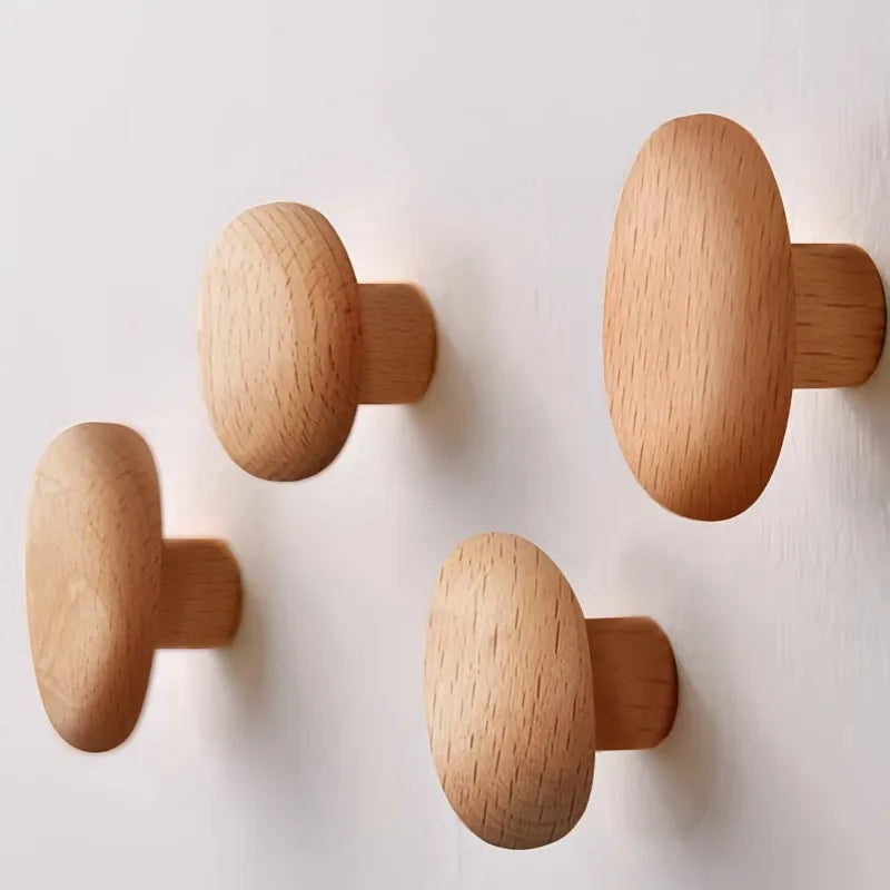 Wall-Mounted Wooden Hooks – 4-Piece Set – product image 6