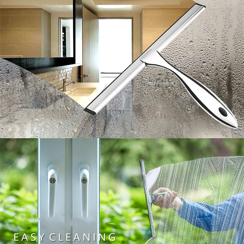 Stainless Steel Shower Squeegee with Hooks – product image 6