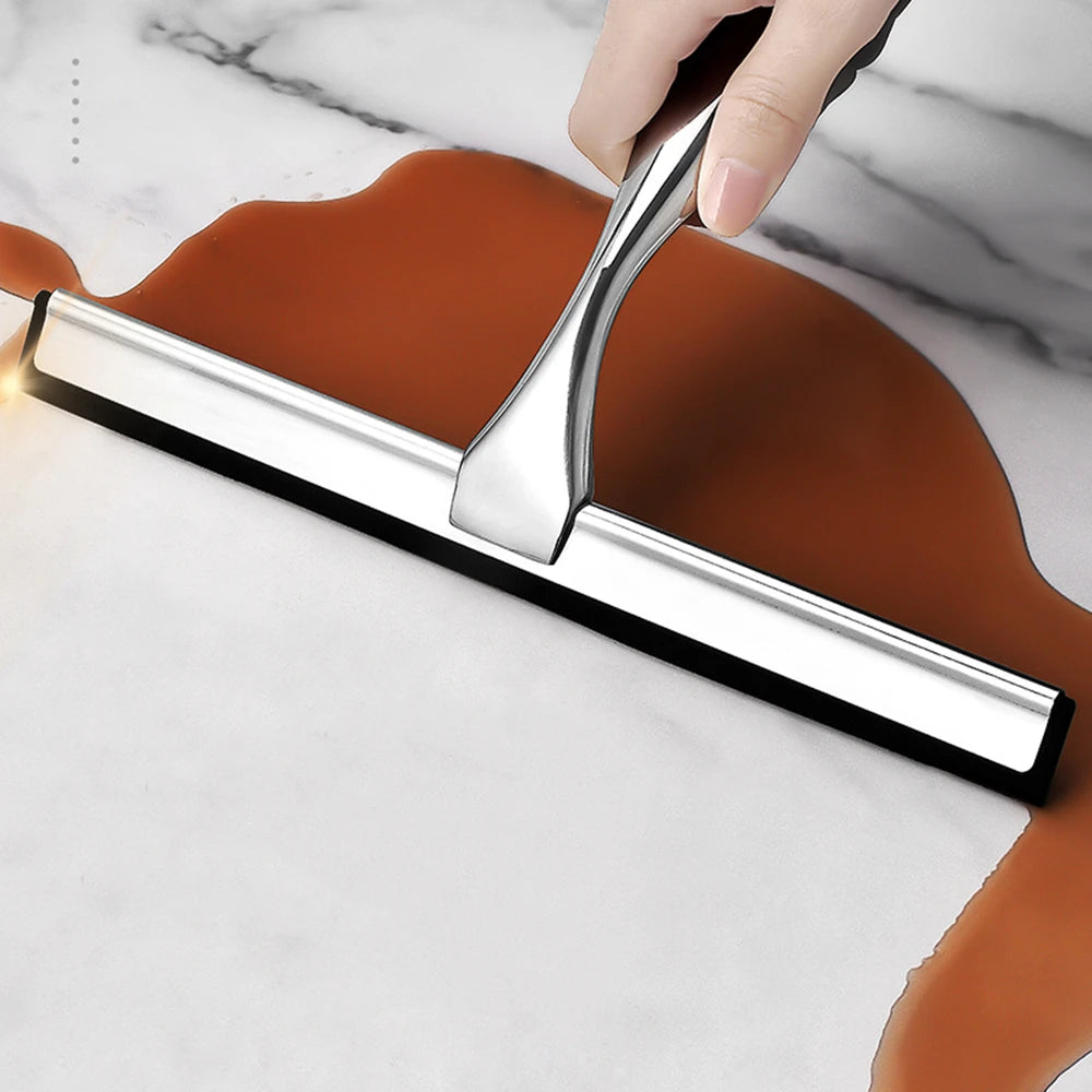 Stainless Steel Shower Squeegee with Hooks – product image 5
