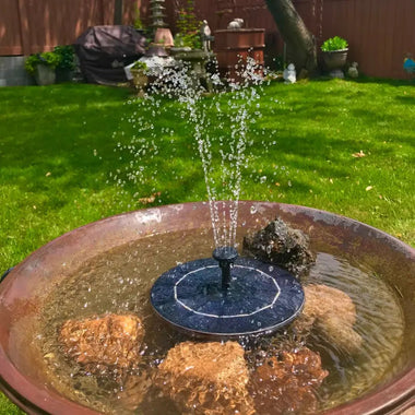 Auralis DriftBloom Solar Water Fountain