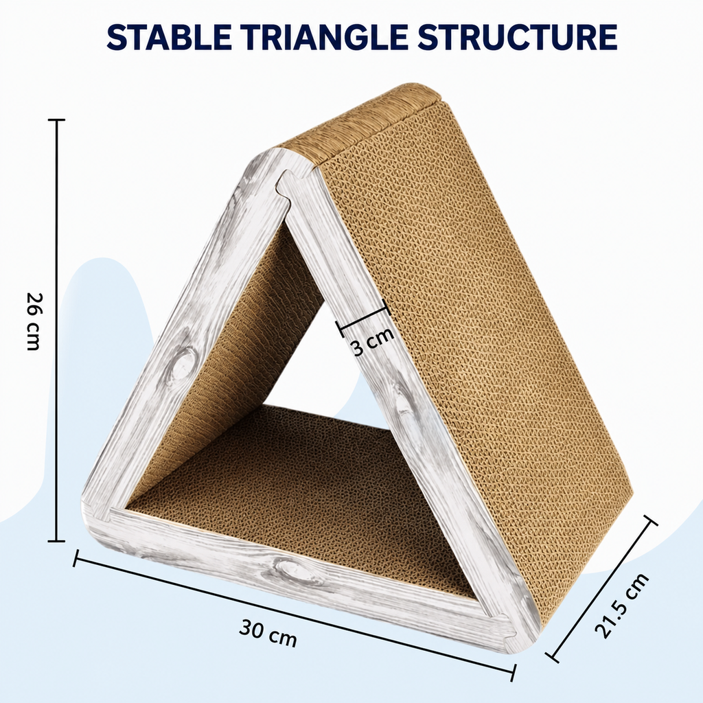 Foldable 3-in-1 Triangular Cat Scratcher