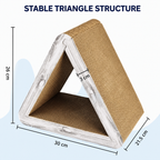 Foldable 3-in-1 Triangular Cat Scratcher