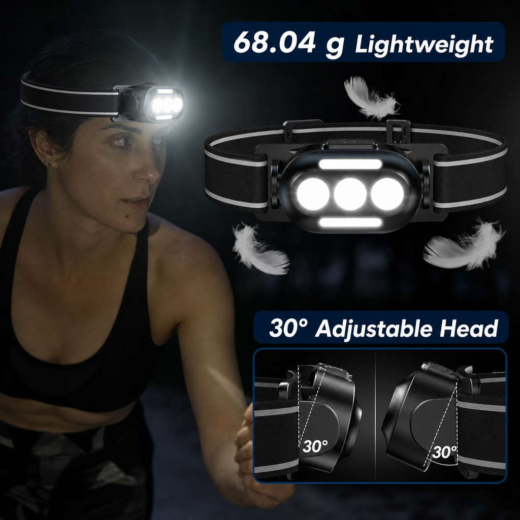 USB Rechargeable Multi-Mode LED Headlamp