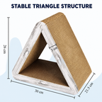 Foldable 3-in-1 Triangular Cat Scratcher