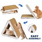 Foldable 3-in-1 Triangular Cat Scratcher
