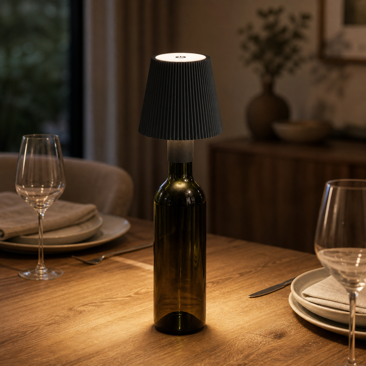 Wireless Touch-Control LED Bottle Lamp