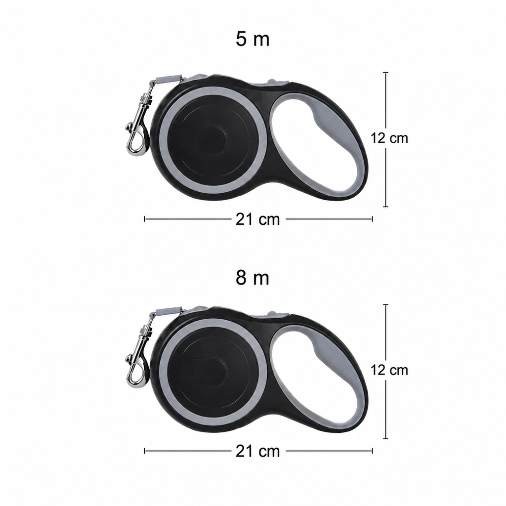 Retractable Dog Lead – 5 m or 8 m